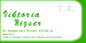 viktoria mizser business card